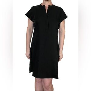 NWOT Larry Levine Black Shirt Dress size M